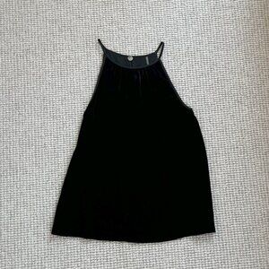 Margaret O’Leary Velvet Tank Top, Black